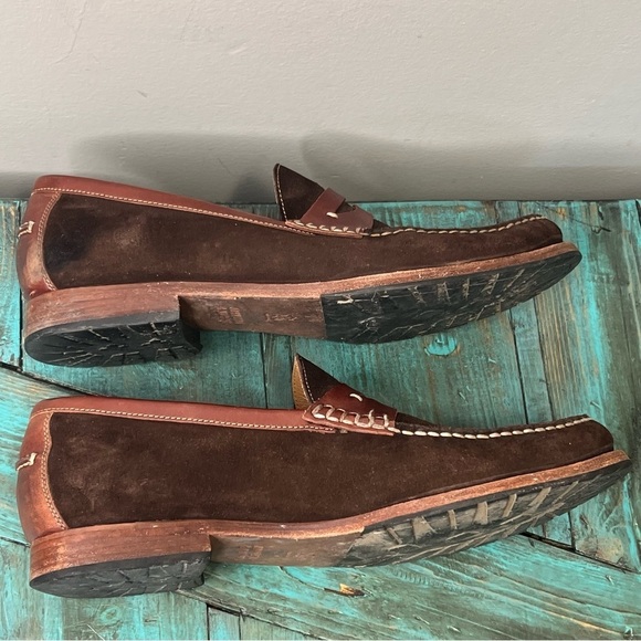 Johnston & Murphy Sheepskin Brown Loafers Size 11 - Picture 9 of 16